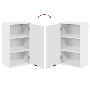 vidaXL Bathroom Cabinet Set with Drawers White Engineered Wood, Metal