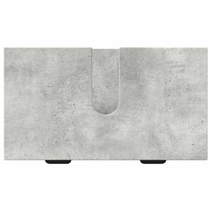 vidaXL Bathroom Furniture Set with Door Concrete Grey Engineered Wood, Metal