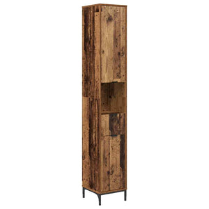 vidaXL Bathroom Furniture Set Wall-mounted Reclaimed Wood, Engineered Wood, Metal