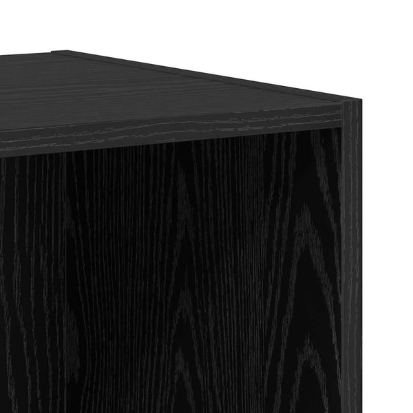vidaXL TV Cabinet Set 4 pcs Black Oak Look Engineered Wood