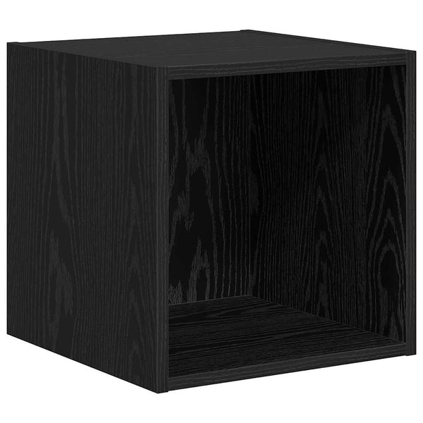 vidaXL TV Cabinet Set 4 pcs Black Oak Look Engineered Wood