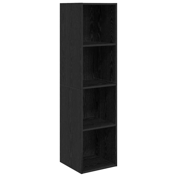 vidaXL TV Cabinet Set 3 pcs Black Oak Look Engineered Wood