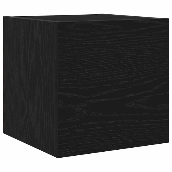 vidaXL TV Cabinet Set 7 pcs Black Oak Look Engineered Wood