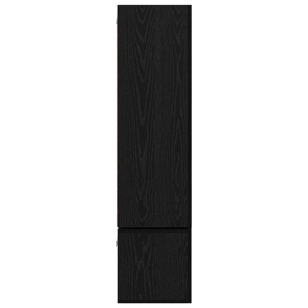 vidaXL TV Cabinet Set 7 pcs Black Oak Look Engineered Wood
