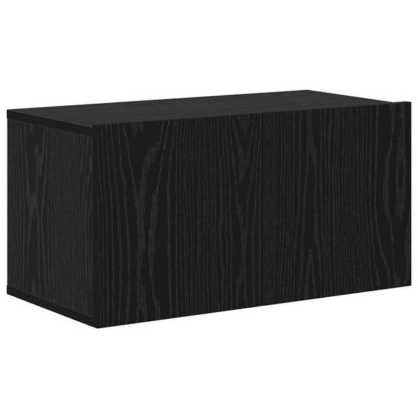 vidaXL TV Cabinet Set 6 pcs Black Oak Look Engineered Wood