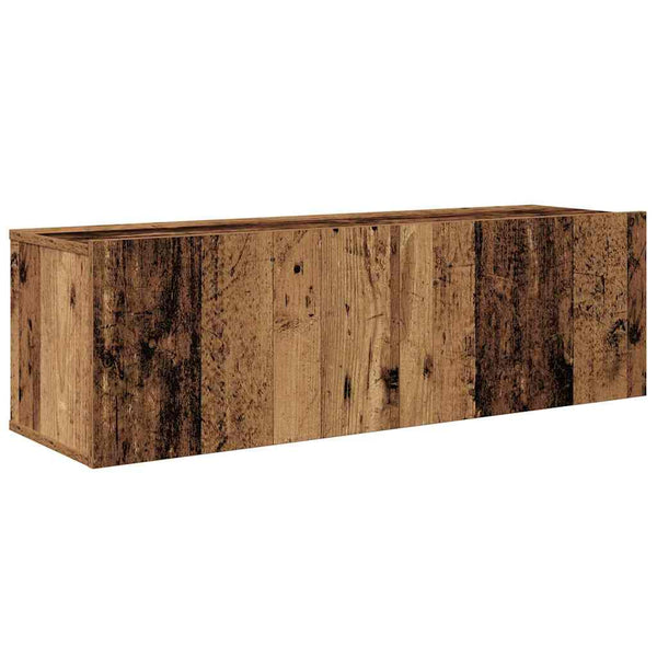 vidaXL Wall-Mounted TV Cabinet 4 pcs Reclaimed Wood Engineered Wood