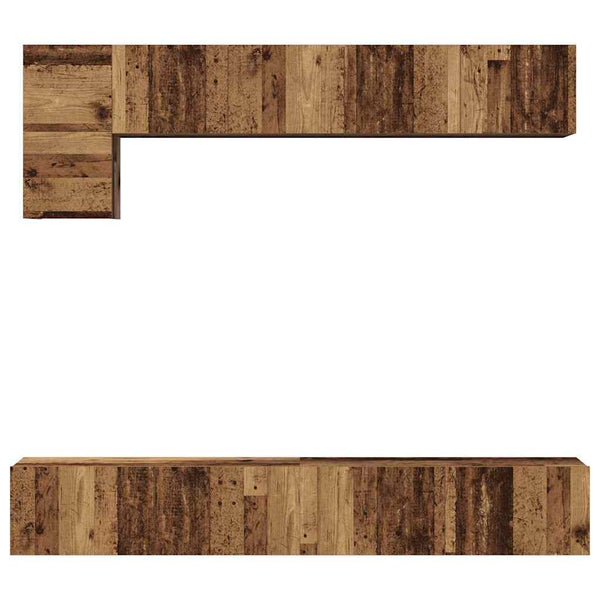 vidaXL TV Cabinet Set Wall-Mounted 5 pcs Reclaimed Wood Engineered Wood
