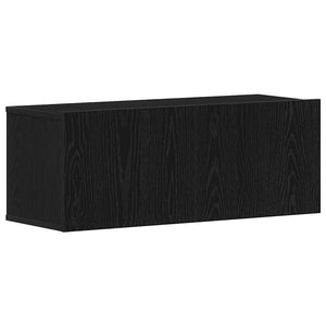vidaXL TV Cabinet Set 8 pcs Black Oak Look Engineered Wood