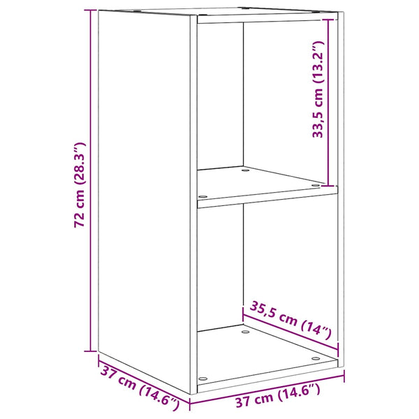 vidaXL TV Cabinet Set Reclaimed Wood 37 x 37 x 107 cm Engineered Wood