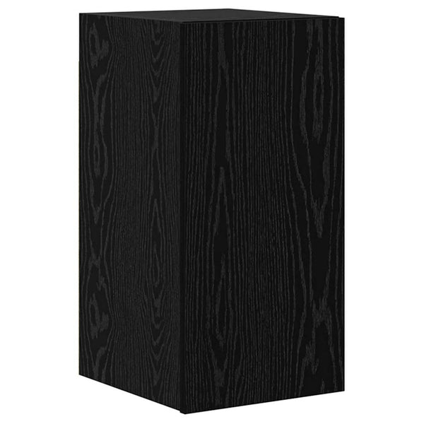vidaXL TV Cabinet Set 9 pcs Black Oak-Look Engineered Wood
