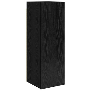 vidaXL TV Cabinet Set 9 pcs Black Oak-Look Engineered Wood
