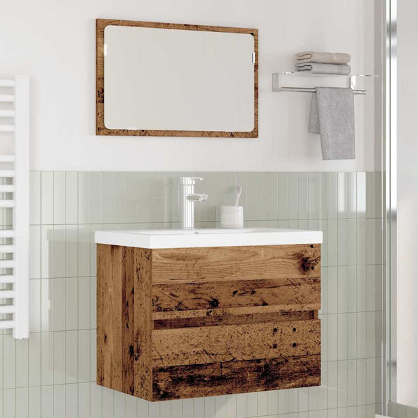 vidaXL Bathroom Furniture Set with Drawers 3 pcs Reclaimed Wood Engineered Wood