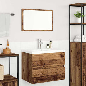 vidaXL Bathroom Furniture Set with Drawers 3 pcs Reclaimed Wood Engineered Wood
