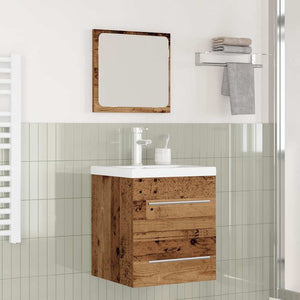 vidaXL Bathroom Furniture Set with Drawers 2 pcs Reclaimed Wood Engineered Wood