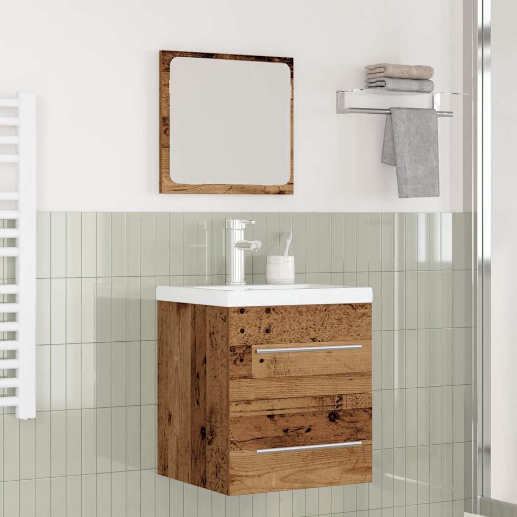 vidaXL Bathroom Furniture Set with Drawers 2 pcs Reclaimed Wood Engineered Wood