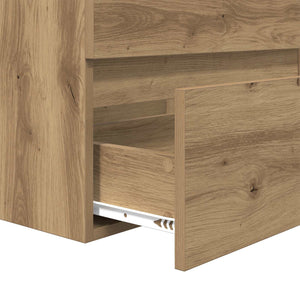 vidaXL Bathroom Furniture Set 2 pcs Artisan Oak and White Engineered Wood