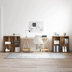 vidaXL TV Cabinet Set 4 pcs Reclaimed Wood 37 x 37 x 72 cm Engineered Wood