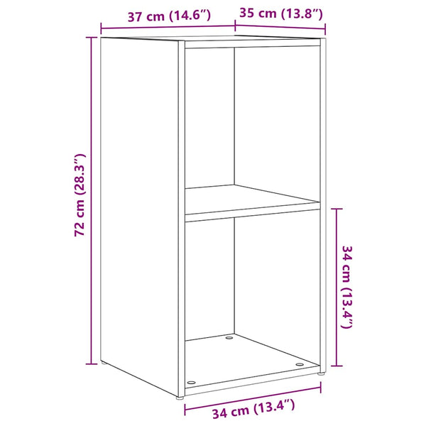 vidaXL TV Cabinet Set 4 pcs Reclaimed Wood 37 x 37 x 72 cm Engineered Wood