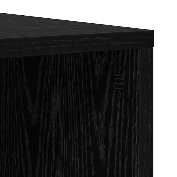 vidaXL TV Cabinet Set 4 pcs Black Oak Look 37 x 37 x 72 cm