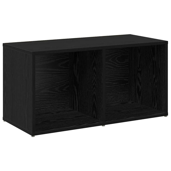 vidaXL TV Cabinet Set 4 pcs Black Oak Look 37 x 37 x 72 cm
