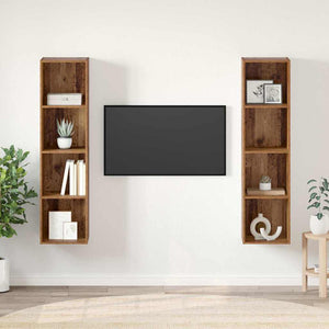 TV-Schrankset Braun Holzwerkstoff