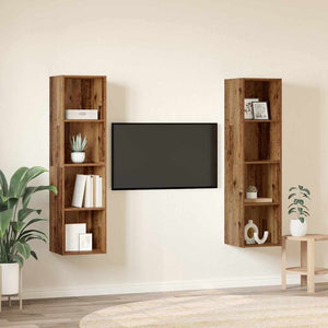 TV-Schrankset Braun Holzwerkstoff