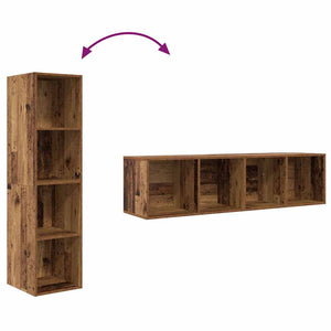 TV-Schrankset Braun Holzwerkstoff