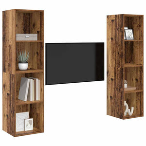 TV-Schrankset Braun Holzwerkstoff