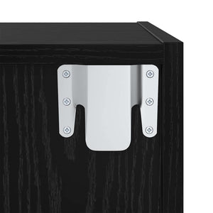 TV-Schrankset Schwarz Holzwerkstoff