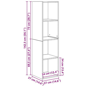 Schwarzes TV-Schrank Set, 4-teilig