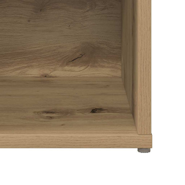 Wandmontiertes TV-Schrankset, Artisan-Eiche, 2-teilig