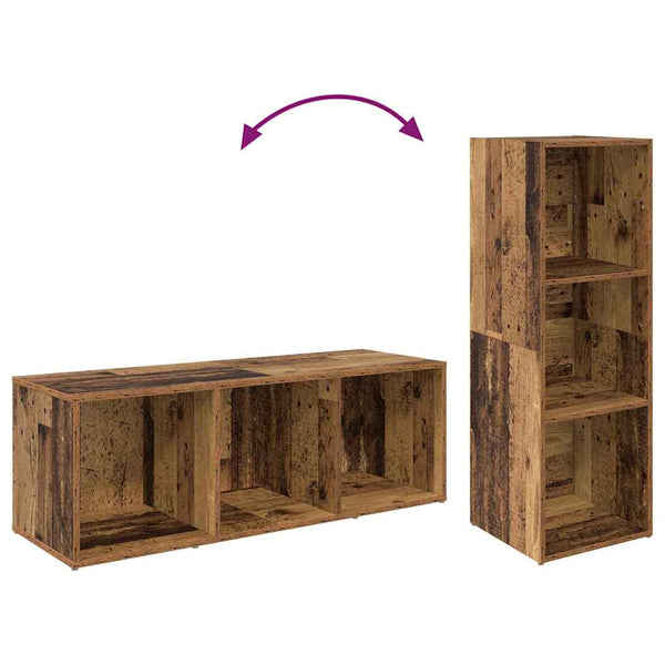 TV-Schrank Set 3-teilig Altholz