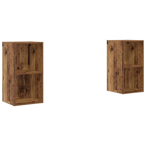 TV-Schrank Set Altholz 2er