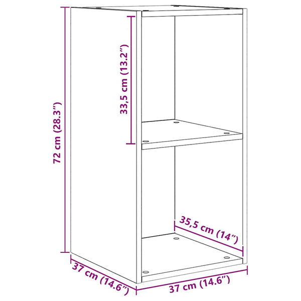 TV-Schrank Set 2er Schwarz Eiche