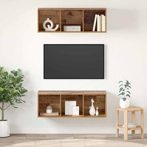 TV-Schrank Set Altholz 2-teilig