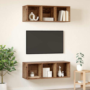 TV-Schrank Set Altholz 2-teilig