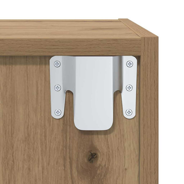 Wandmontiertes TV-Schrankset Artisan-Eiche