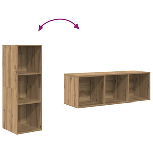 Wandmontiertes TV-Schrankset Artisan-Eiche