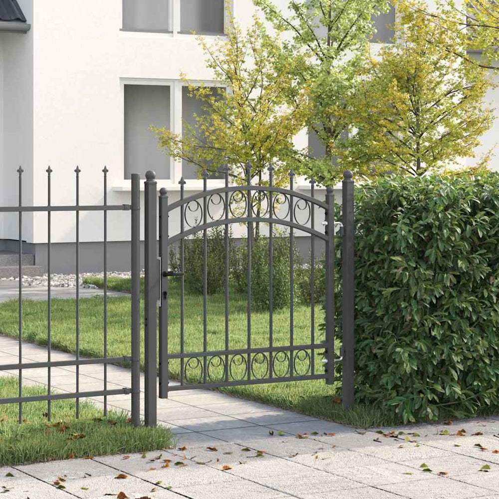 vidaXL Gate with Spikes EMMEN 100 x 100 cm