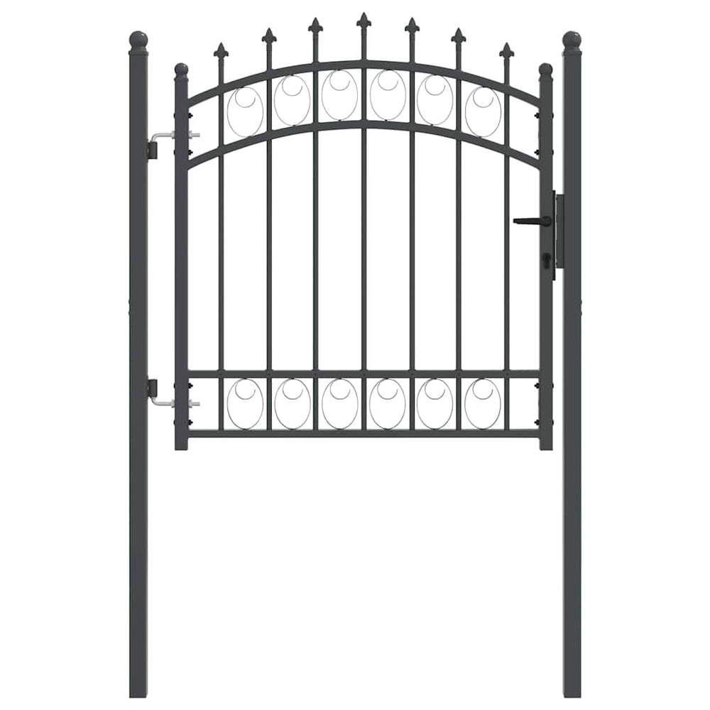 vidaXL Gate with Spikes EMMEN 100 x 100 cm