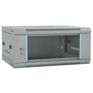 Netzwerkschrank Stahl Grau 60x45x28cm