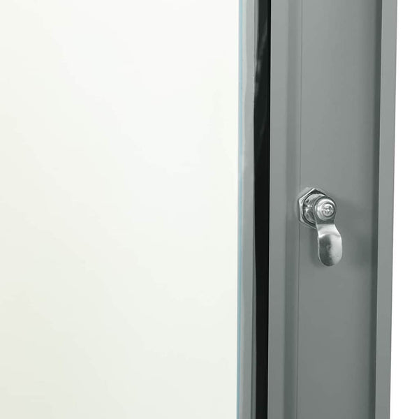 Netzwerkschrank mit Speicher Grau 60x35x28cm