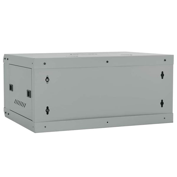 Netzwerkschrank mit Speicher Grau 60x35x28cm