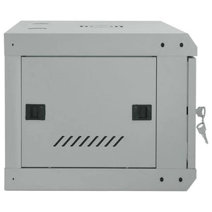 Netzwerkschrank mit Speicher Grau 60x35x28cm