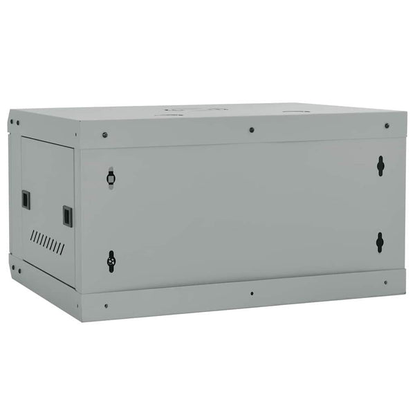 Netzwerkschrank mit Speicher Grau 60x45x35 cm