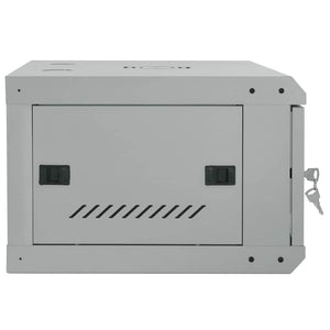 Netzwerkschrank mit Speicher Grau 60x45x35 cm