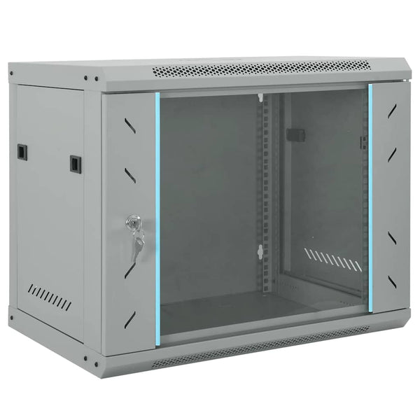 Netzwerkschrank mit Speicher Grau 60x45x50cm