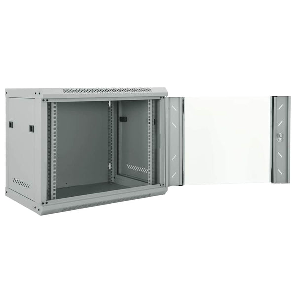 Netzwerkschrank mit Speicher Grau 60x45x50cm