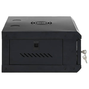 Netzwerkschrank mit Speicher, Schwarz
