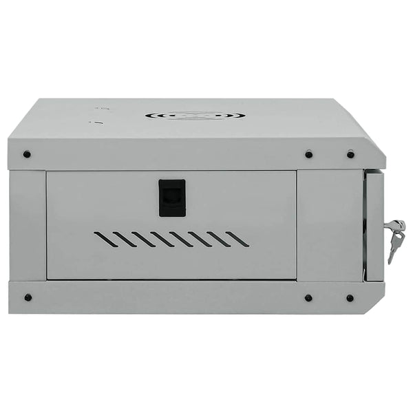 Netzwerkschrank mit Speicher Grau 53x35x21cm